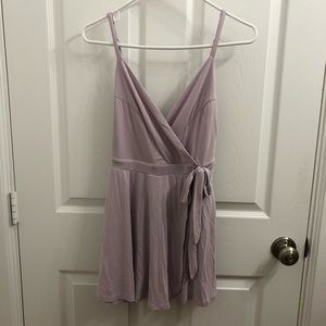 Short Surplice/Wrap Romper with Bow